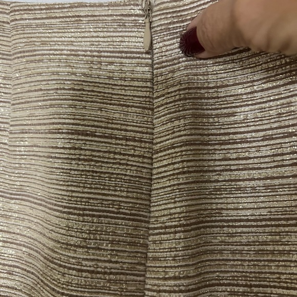 Like new Talbots gold shimmer skirt - Picture 3 of 8